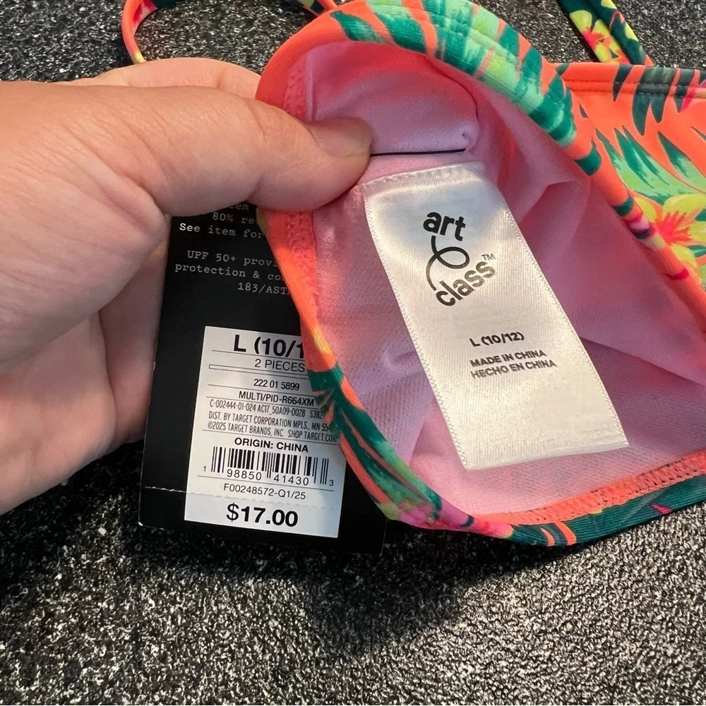 Bundle Girl's Swim Tops Size L